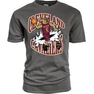 Blue 84 Nba Unisex Adult Nba T Shirt Ringspun Slam Mascot Black
